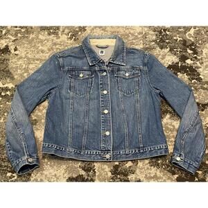 Classic GAP Denim Jacket - Women's Light Blue Jean Jacket